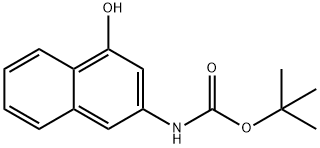 CarbaMic acid, (4-hydroxy-2-naphthalenyl)-, 1,1-diMethylethyl ester Struktur