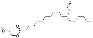 2-methoxyethyl (R)-12-(acetoxy)oleate  Struktur