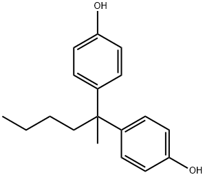 4,4'-(1-methylpentylidene)bisphenol  Struktur