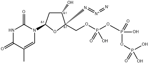 4'-azidothymidine 5'-triphosphate Struktur