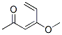 3,5-Hexadien-2-one, 4-methoxy-, (E)- (9CI) Struktur