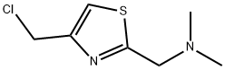 N-{[4-(chloromethyl)-1,3-thiazol-2-yl]methyl}-N,N-dimethylamine Struktur