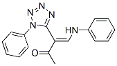 But-3-en-2-one, 4-phenylamino-3-(1-phenyl-5-tetrazolyl)- Struktur