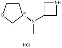 N-methyl-N-[(3S)-oxolan-3-yl]azetidin-3-amine dihydrochloride Struktur