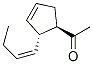 Ethanone, 1-[2-(1-butenyl)-3-cyclopenten-1-yl]-, [1R-[1alpha,2alpha(Z)]]- (9CI) Struktur