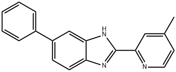 2-(4-Methyl-2-pyridyl)-5-phenyl-1H-benzimidazole Struktur