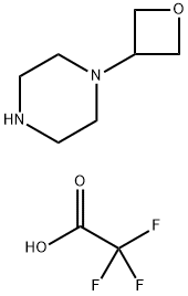 1-(3-Oxetanyl)piperazine trifluoroacetate (1:2) Struktur