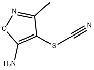 Thiocyanic acid, 5-amino-3-methyl-4-isoxazolyl ester (9CI) Struktur