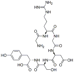 glycyl-arginyl-glycyl-aspartyl-seryl-tyrosine Struktur