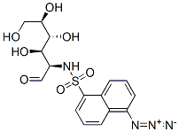 N-(1-azido-5-naphthalenesulfonyl)galactosamine Struktur