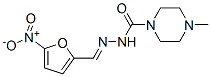 4-Methyl-N'-(5-nitrofurfurylidene)-1-piperazinecarbohydrazide Struktur