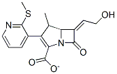 6-(2'-hydroxyethylidene)-4-methyl-3-(2-(methylthio)pyridinyl)-7-oxo-1-azabicyclo(3.2.0)hept-2-ene-2-carboxylate Struktur