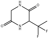 2,5-Piperazinedione,3-(1,1-difluoroethyl)-(9CI) Struktur