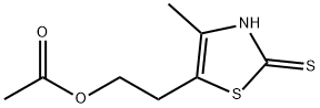 2(3H)-Thiazolethione, 5-[2-(acetyloxy)ethyl]-4-Methyl- Struktur