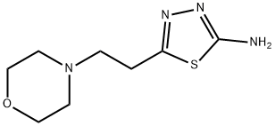 5-(2-MORPHOLIN-4-YL-ETHYL)-[1,3,4]THIADIAZOL-2-YLAMINE Struktur