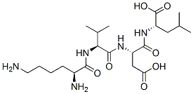 lysyl-valyl-aspartyl-leucine Struktur