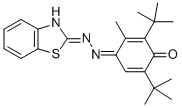 2,6-Ditert-butyl-p-benzoquinone-3-methyl-4-azine-2-benzothiazolinone Struktur