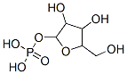 [3,4-dihydroxy-5-(hydroxymethyl)oxolan-2-yl]oxyphosphonic acid Struktur