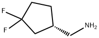 (S)-3,3-Difluoro-cyclopentanemethanamine Struktur