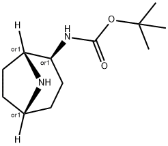 exo-2-(Boc-amino)-8-azabicyclo[3.2.1]octane Struktur