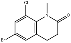 6-Bromo-8-chloro-1-methyl-1,2,3,4-tetrahydroquinolin-2-one Struktur