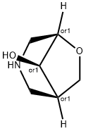 exo-8-Hydroxy-6-oxa-3-azabicyclo[3.2.1]octane Struktur