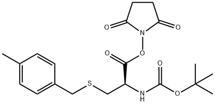 BOC-CYS(MBZL)-OSU Struktur