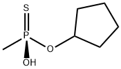 Phosphonothioic acid, methyl-, O-cyclopentyl ester, (R)- (9CI) Struktur