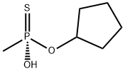 Phosphonothioic acid, methyl-, O-cyclopentyl ester, (S)- (9CI) Struktur