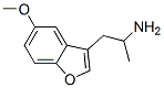 1-(5-Methoxybenzofuran-3-yl)-2-aminopropane Struktur