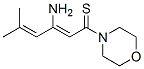 Morpholine,  4-(3-amino-5-methyl-1-thioxo-2,4-hexadienyl)-  (9CI) Struktur