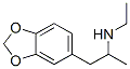 N-Ethyl-1-[(1,3-benzodioxole-5-yl)methyl]ethanamine Struktur