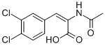 2-ACETYLAMINO-3-(3,4-DICHLOROPHENYL)ACRYLIC ACID Struktur