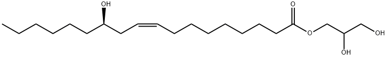 2,3-dihydroxypropyl 12-hydroxy-9-octadecenoate  Struktur