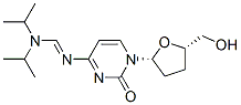 N4-((diisopropylamino)methylene)-2',3'-dideoxycytidine Struktur