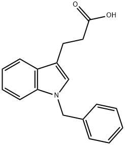 3-(1-Benzyl-1H-indol-3-yl)-propionic acid Struktur