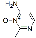 4-Pyrimidinamine, 2-methyl-, 3-oxide (9CI) Struktur