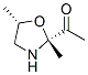 Ethanone, 1-(2,5-dimethyl-2-oxazolidinyl)-, cis- (9CI) Struktur