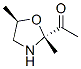 Ethanone, 1-(2,5-dimethyl-2-oxazolidinyl)-, trans- (9CI) Struktur