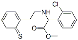 Methyl2-(2-Chlorophenyl)-2-[2-(2-thiophenyl)ethylamino]acetate Struktur