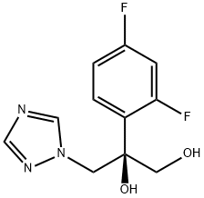 (R)-2-(2,4-DIFLUORFENYL)-3-(1H-1,2,4-TRIAZOOL-1-YL)PROPAAN-1,2-DIOL Struktur