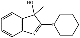 3-Methyl-2-piperidino-3H-indol-3-ol Struktur