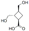 Cyclobutanecarboxylic acid, 2,3-bis(hydroxymethyl)-, [1R-(1alpha,2beta,3alpha)]- (9CI) Struktur