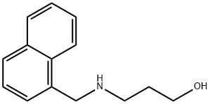 3-[(naphthalen-1-ylmethyl)amino]propan-1-ol Struktur