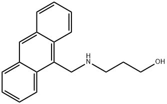 3-[(ANTHRACEN-9-YLMETHYL)-AMINO]-PROPAN-1-OL Struktur