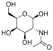 2-(acetylamino)-2-deoxy-b-D-galactopyranose Struktur