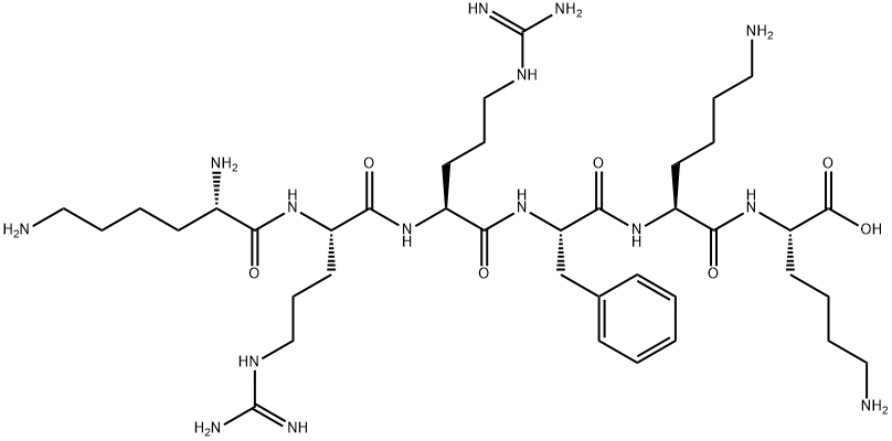 lysyl-arginyl-arginyl-phenylalanyl-lysyl-lysine Struktur