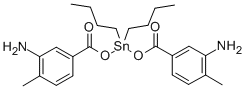 di-n-butyltin bis(3-amino-4-methylbenzoate) Struktur