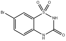 7-BROMO-2H-1,2,4-BENZOTHIADIAZIN-3(4H)-ONE 1,1-DIOXIDE Struktur