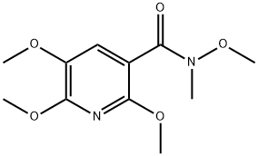 N,2,5,6-tetramethoxy-N-methylnicotinamide Struktur